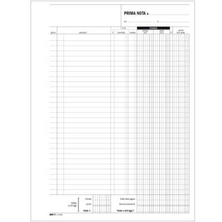 Blocco prima nota cassa - uso mano - 31 x 21cm - 100 fogli - Edipro