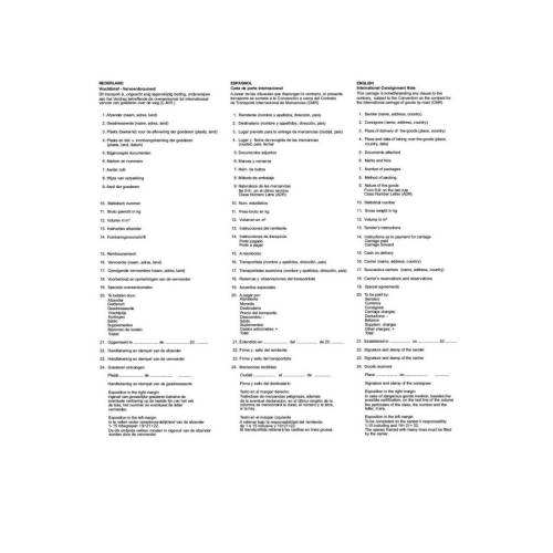 Modello C.M.R. lettera vettura...