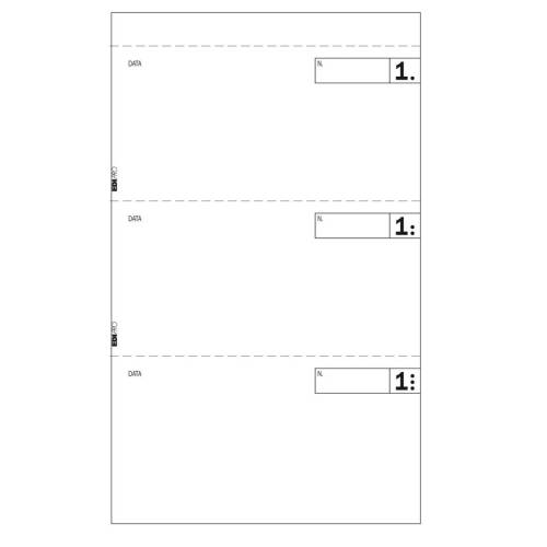 Blocco comande a 3 tagliandi - 25/25...