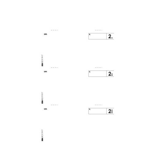 Blocco comande a 3 tagliandi - 25/25...