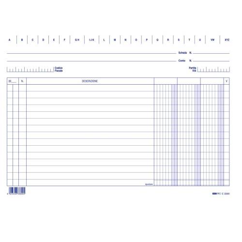 Schede in cartoncino 3 colonne - 17 x...