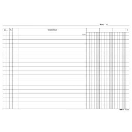 Schede in cartoncino 3 colonne - 17 x 24 cm orizzontale - Edipro - conf. 100 pezzi