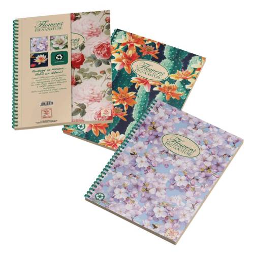 Blocco spirale Nature Flowers -...