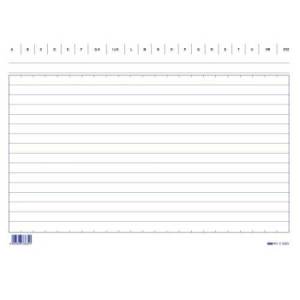 Schede in cartoncino rigate...