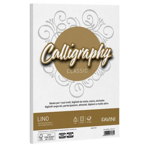 Carta Calligraphy Lino - A4 - 120 gr...