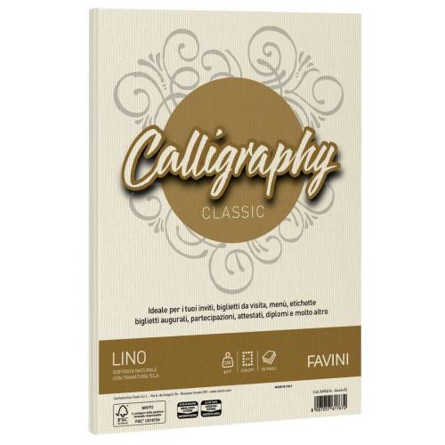 Carta Calligraphy Lino - A4 - 200 gr...