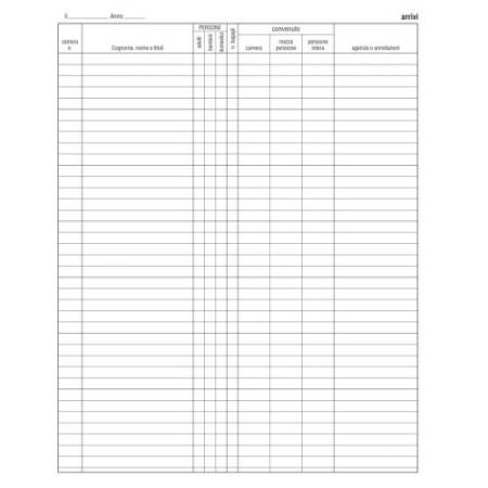 Registro arrivi/partenze - 31 x 24,5cm - 46pg - Edipro