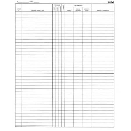 Registro arrivi/partenze - 31 x 24,5cm - 46pg - Edipro