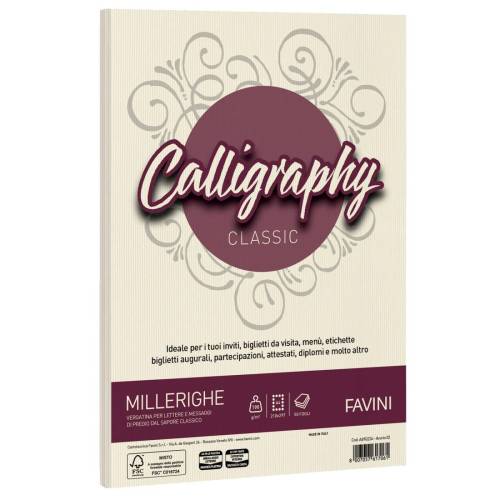 Carta Calligraphy Millerighe - A4 -...