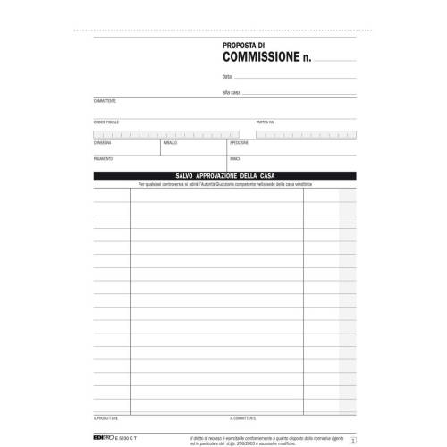 Blocco copia commissioni - 3 copie...