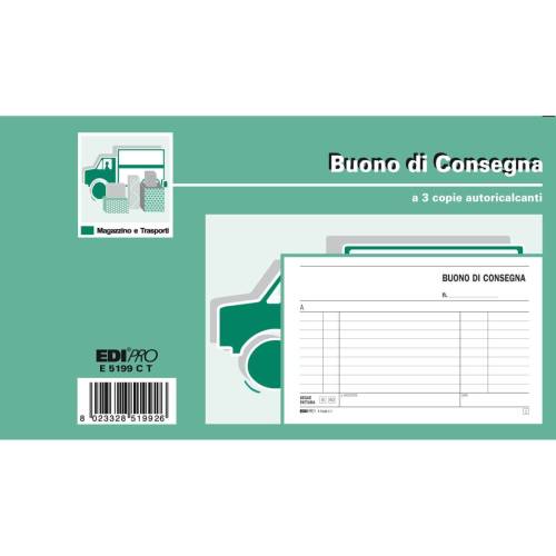 Blocco buoni consegna - 33 fogli 3...