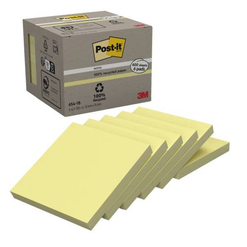 Blocco Post-it Notes Green - 654-1B -...