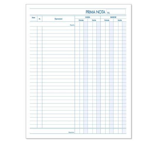 Blocco prima nota cassa - 50 fogli x...