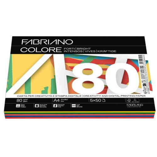 FabrianoColore - A4 - 80 gr - mix 5...