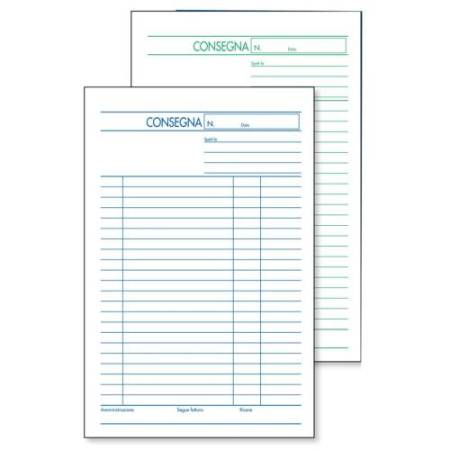 Blocco buoni di consegna - 50 fogli x 2 copie ricalcanti - 150 x 225 mm - BM