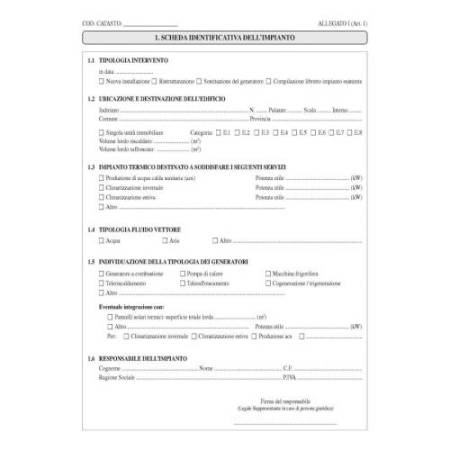 Libretto impianto climatizzazione - 297 x 210mm - 48 fogli - Edipro