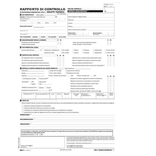 Rapporti di controllo efficienza...