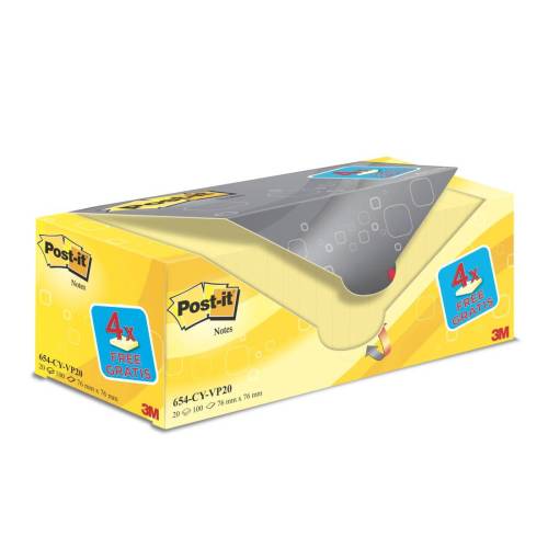 Blocco foglietti Post-it - 654CY-VP20...