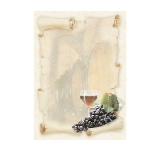 Carta con stampa "cantina" A4 - 90 gr...