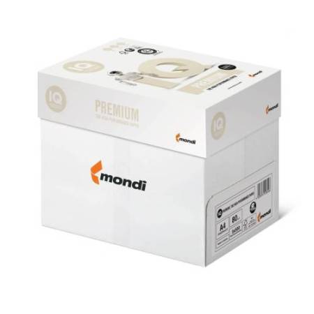 Carta IQ Premium - A4 - 90 gr - bianco - Mondi - conf. 500 fogli