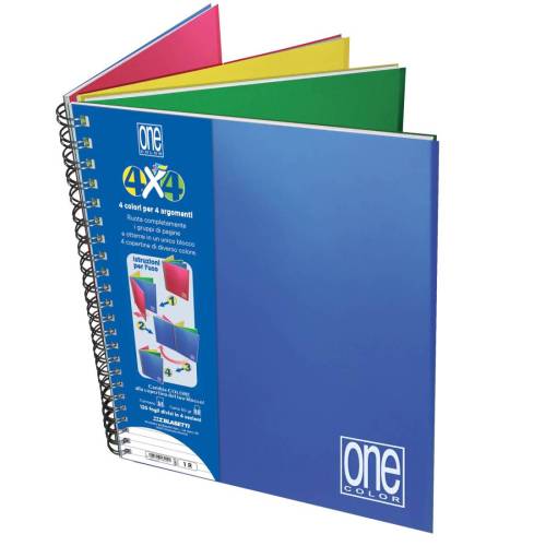 Blocco One Color 4 x 4 - A4+ - forato...