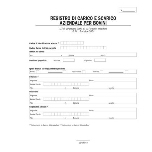 Registro carico/scarico bovini - 23...