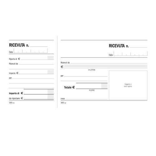 Blocco ricevute generiche madre...