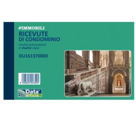 Blocco ricevute condominio - 50/50 copie autoricalcanti - 16,8 x 10 cm - DU161370000 - Data Ufficio