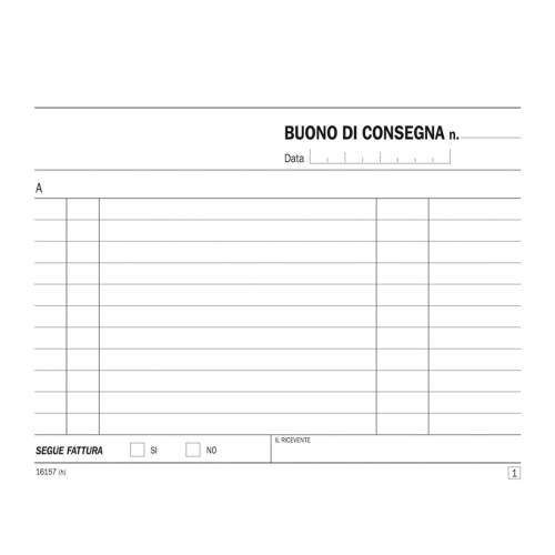 Blocco buoni di consegna - 50/50...