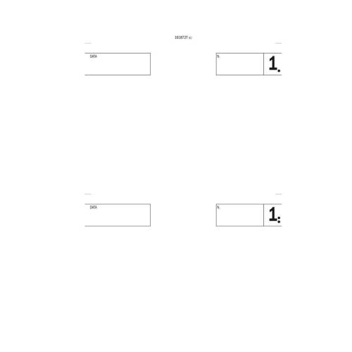 Blocco comande 2 tagliandi - 25/25...