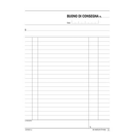 Blocco buoni di consegna - 33/33/33 copie autoric. - 21,5x14,8cm - DU164583300 - Data Ufficio