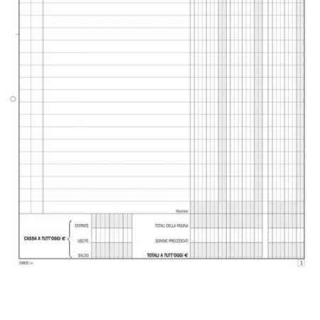Blocco entrate/uscite extra cassa - 50/2 copie autoricalcante - DU1683C0000 - Data Ufficio