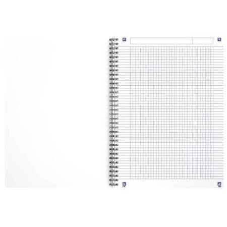 Maxiquaderno spiralato Rec'up - A4 - 5 mm - 180 fogli - 90 gr - colori assortiti - Oxford