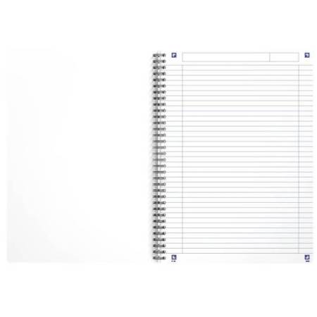 Maxiquaderno spiralato Rec'up - A4 - 1 rigo - 180 fogli - 90 gr - colori assortiti - Oxford