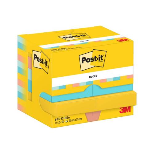 Blocco Post-it - 653-BEA - 38 x 51 mm...