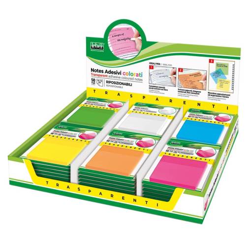 Blocchetto notes adesivo - 75 x 75 mm...