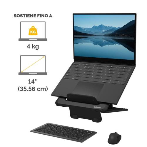 Supporto laptop Breyta - nero - Fellowes