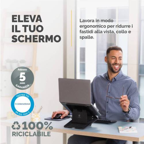 Supporto laptop Breyta - nero - Fellowes