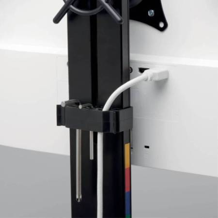 Braccio salvaspazio per monitor doppio SmartFit - nero - Kensington