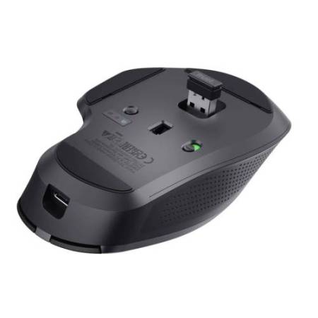 Mouse wireless multi-dispositivo Ozaa+ - nero - Trust