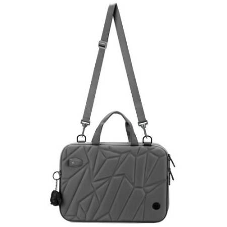 Borsa porta notebook Vacallo 16" - PET - grigio chiaro - SWISS Digital DESIGN