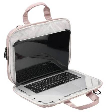 Borsa porta notebook Vacallo 16" - PET - rosa cipria - SWISS Digital DESIGN