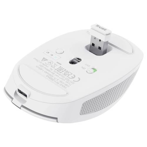 Mouse OZAA wireless - bianco - Trust