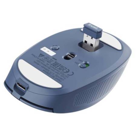 Mouse OZAA wireless - blu - Trust