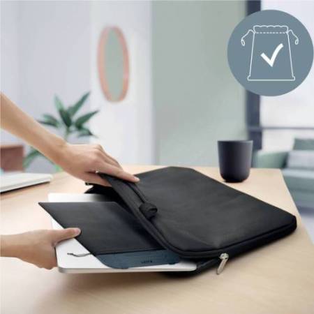 Supporto notebook - regolabile ultrapiatto - grigio scuro - in alluminio - Leitz