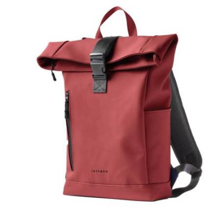 Zaino Roll-top Drop2Go - 30 x 42 x 14 cm - gomma - bordeaux - In Tempo