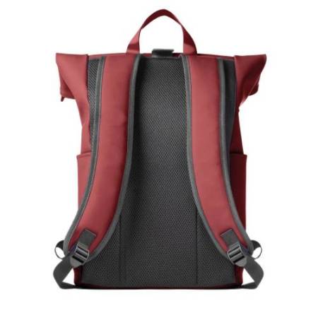 Zaino Roll-top Drop2Go - 30 x 42 x 14 cm - gomma - bordeaux - In Tempo