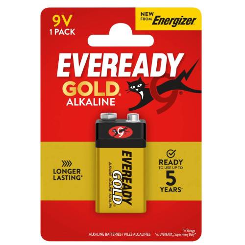 Pila Transistor - 9V - Eveready Gold-...