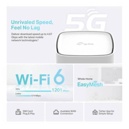 Router - Gigabit 5G Wi-Fi 6 Dual Band AX1800 - Tp-Link