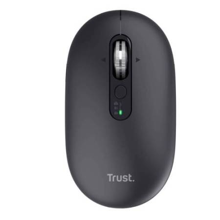 Mouse - ultrasottile - wireless - ricaricabile - Nero - Trust